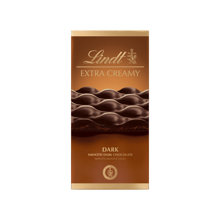 Lindt Extra Creamy Smooth Dark Chocolate Bar – 80 g