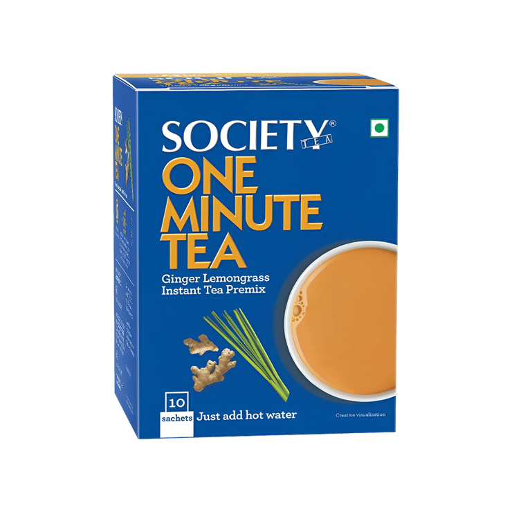 Society One Minute Ginger Lemongrass Instant Tea Premix – 140 g