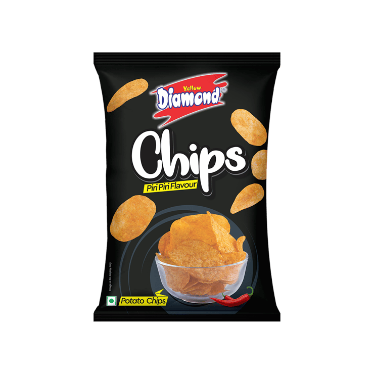 Yellow Diamond Piri Piri Chips – 80 g
