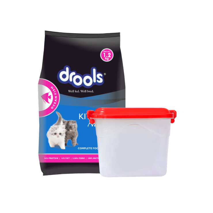 Drools Ocean Fish Dry Kitten Food Kitten (1-12 months) – Free Container – 1.2 kg
