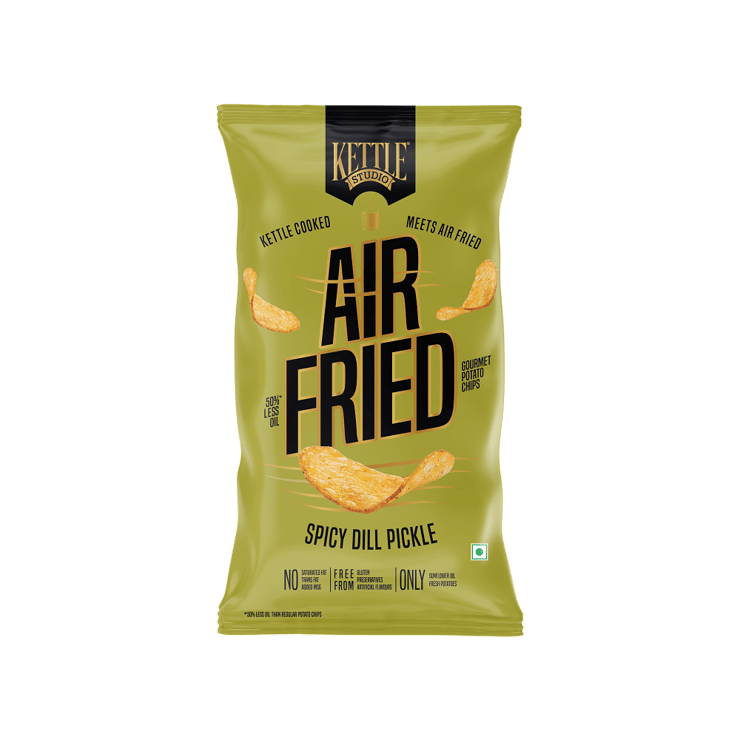 Kettle Studio Air Fried Spicy Dill Pickle Potato Chips – 80 g