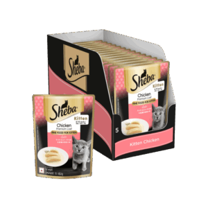 Sheba Kitten Wet Kitten Food (Chicken Premium Loaf) - 980 g (14 x 70 g)