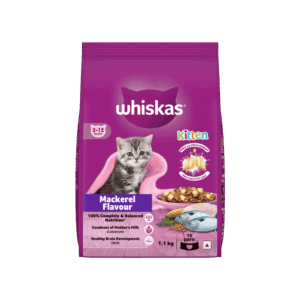 Whiskas Dry Kitten Food - Mackeral Flavour (2-12 months) - 1.1 kg