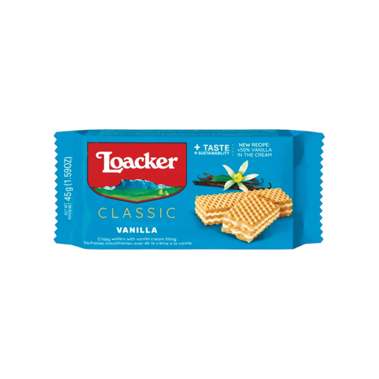 Loacker Vanilla Classic Wafers – 45 g