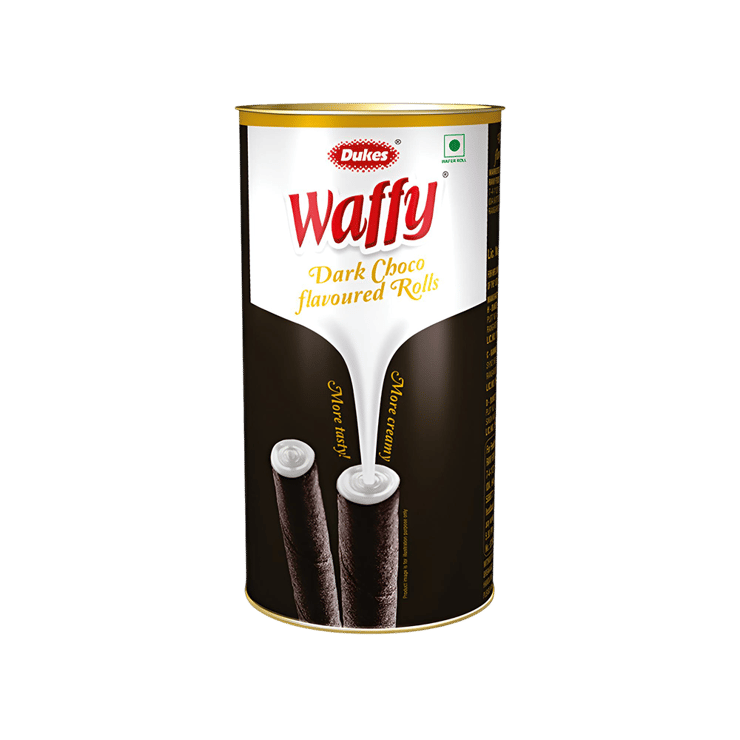 Dukes Waffy Dark Vanilla Flavoured Wafer Roll – 300 g