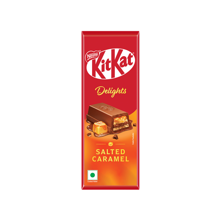 Nestle KitKat Delights Salted Caramel Wafer Chocolate Bar – 112 g