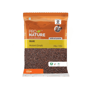 Pro Nature Black Organic Mustard Seeds - 200 g