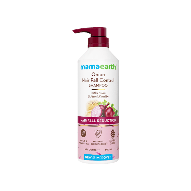 Mamaearth Onion Hair Fall Control Shampoo – 600 ml