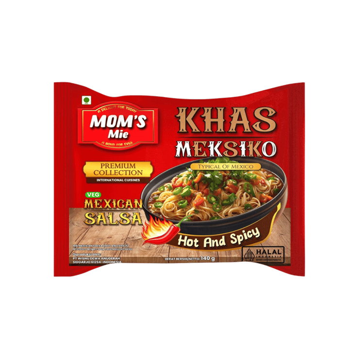 MOM’S Mie Khas Meksiko Flavoured Instant Noodles (Mexican Salsa) – 140 g