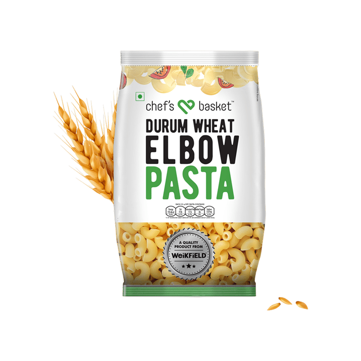 Chef’s Basket Durum Wheat Semolina Elbow Pasta – 500 g