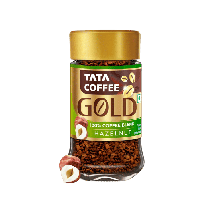 Tata Coffee Gold Hazelnut Flavoured Instant Coffee – 50 g