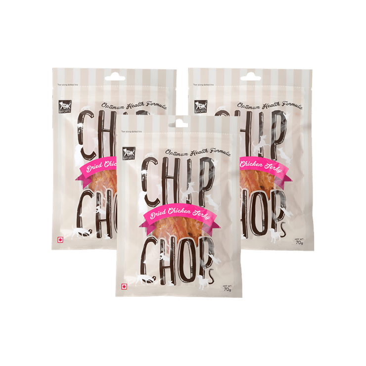 Chip Chops Jerky (Dried Chicken Jerky) – Pack of 3 – 3 x 70 g
