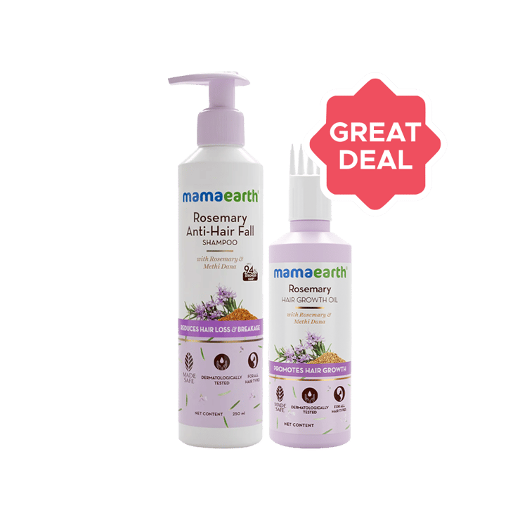Mamaearth Hair growth Rosemary combo – 100 ml + 250 ml