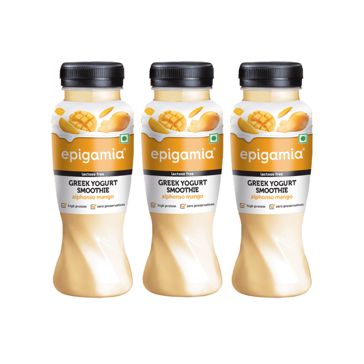 epigamia Alphonso Mango Greek Yogurt Drink – Pack of 3 – 3 x 180 ml