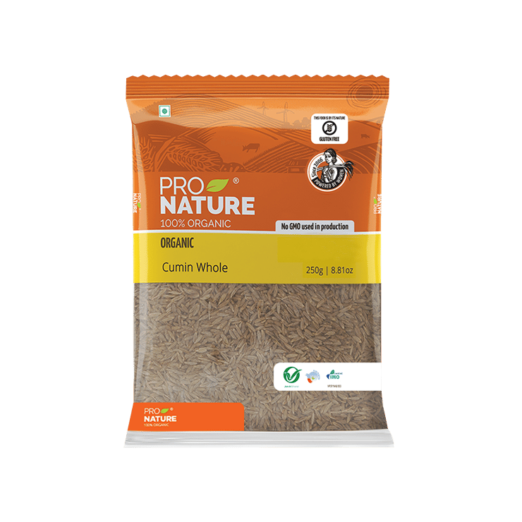 Pro Nature Organic Cumin Seeds / Jeera Seeds – 250 g