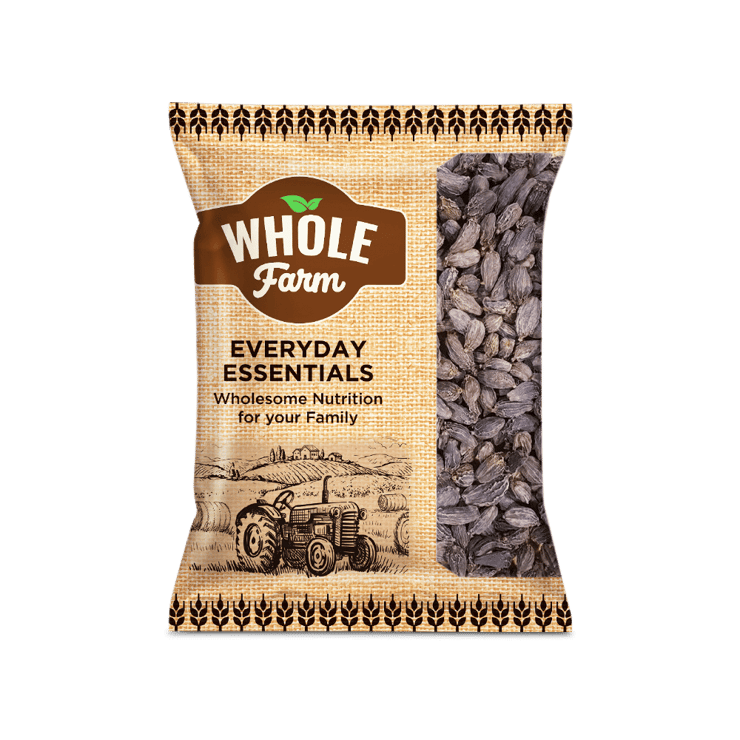 Whole Farm Premium Black Cardamom Whole – 50 g