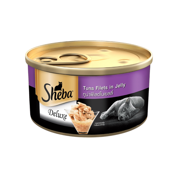 Sheba Deluxe – Tuna & White Meat in Jelly Wet Cat Food – 85 g