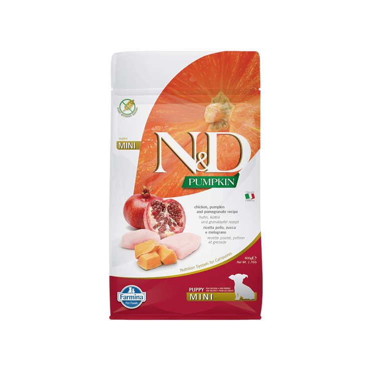 Farmina N&D Pumpkin – Chicken & Pomegranate Dry Puppy Food – 800 g