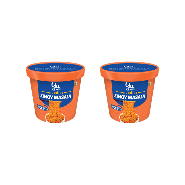 Yu Zingy Masala Cup Noodles – Pack of 2 – 2 x 80 g