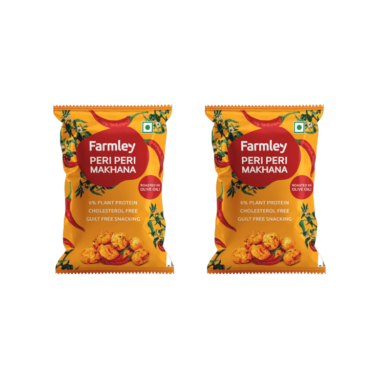 Farmley Peri Peri Flavoured Makhana – Pack of 2 – 2 x 51 g