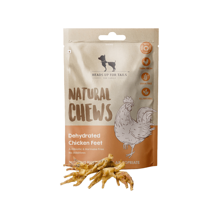HUFT Dehydrated Chicken Feet Dog Treat – 80 g