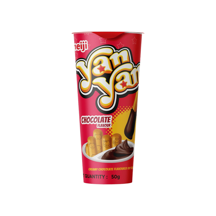 Meiji Yan Yan Chocolate Dip Biscuit Sticks – 50 g