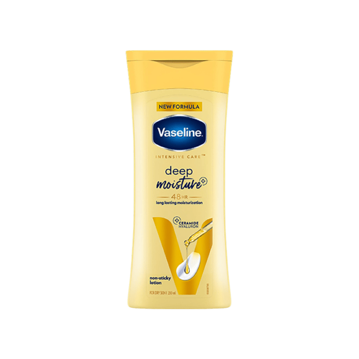 Vaseline Intensive Care Deep Moisture Body Lotion (Long Lasting Moisturization For Healthy, Glowing Skin) – 200 ml