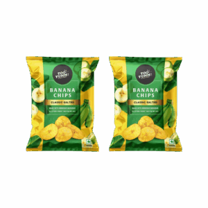 Too Yumm Classic Salted Nendran Banana Chips - Pack of 2 - 2 x 75 g