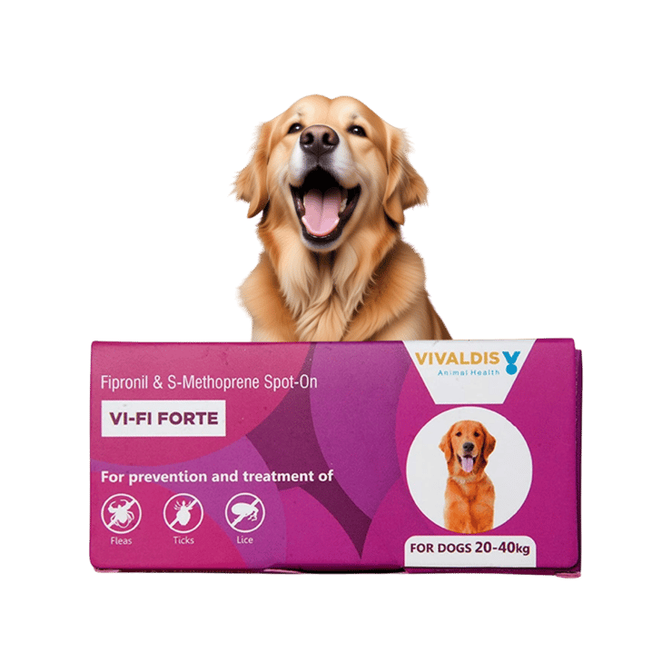 Vivaldis Spot on Flea & Tick Remover – Dogs 20-40 kg – 2.68 ml