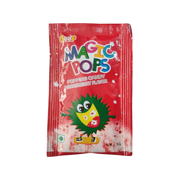 Magic Pops Popping Candy – Strawberry Flavour – 5 g