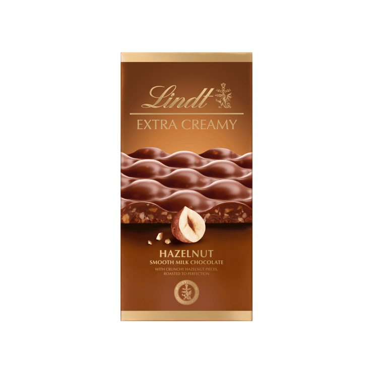 Lindt Extra Creamy Smooth Hazelnut Milk Chocolate Bar – 80 g
