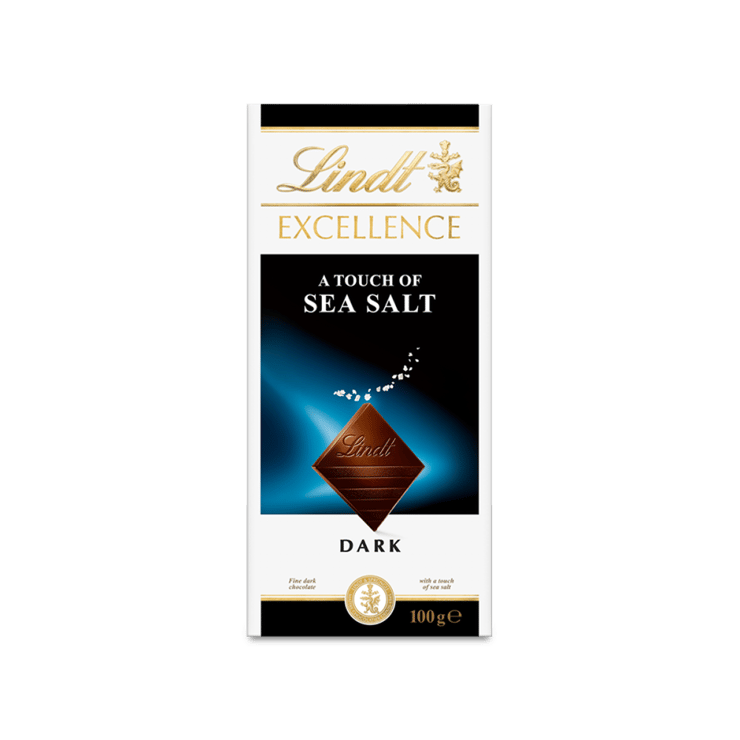 Lindt Excellence Sea Salt Dark Chocolate Bar – 100 g
