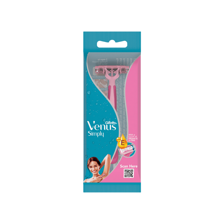 Gillette Venus Simply Disposable Women’s Razor – 1 unit