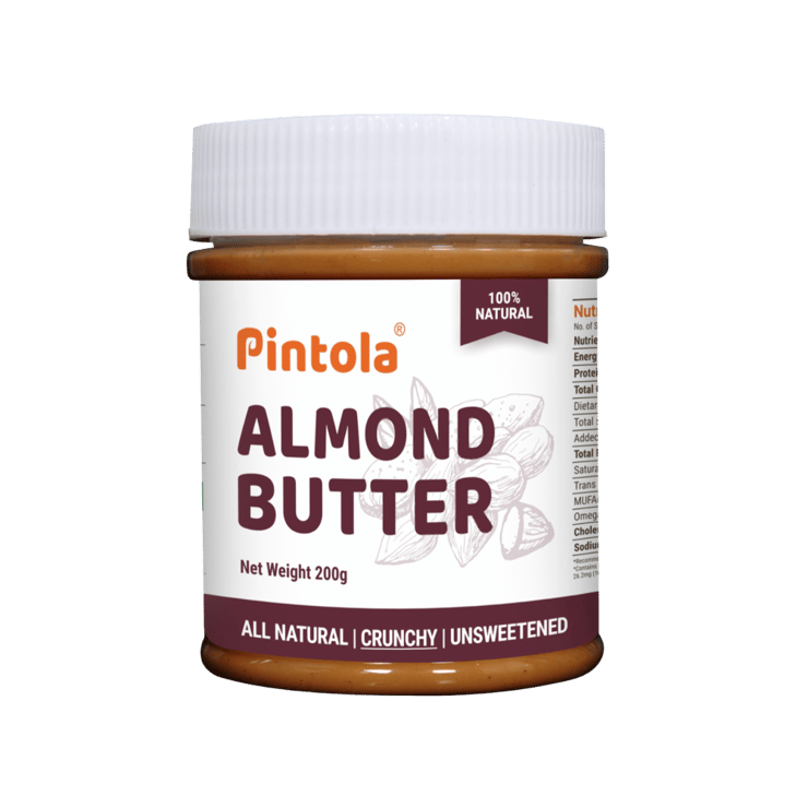 Pintola All Natural Crunchy Almond Butter – 200 g