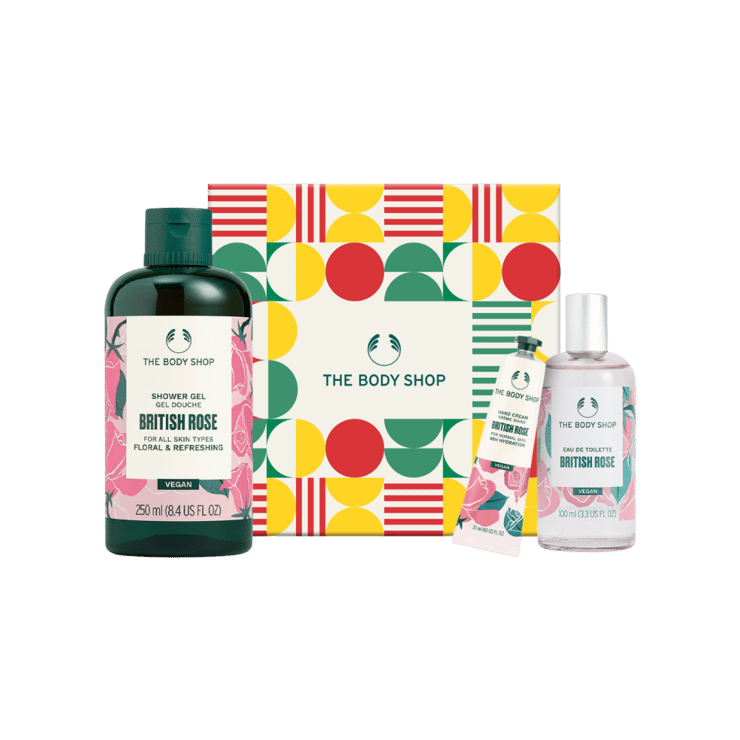 The Body Shop Lather & Slather British Rose Gift Set – 1 set