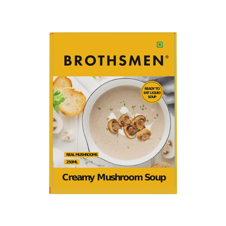 Brothsmen Creamy Mushroom Soup – Ready To Eat – 250 ml