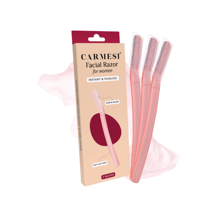 Carmesi Reusable Face Razor for Women (Pink) – 3 pieces