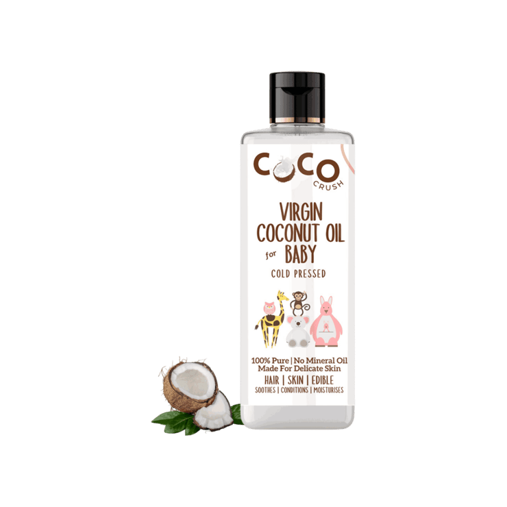 Coco Crush Cold Pressed Coconut Oil for Babies – 200 ml