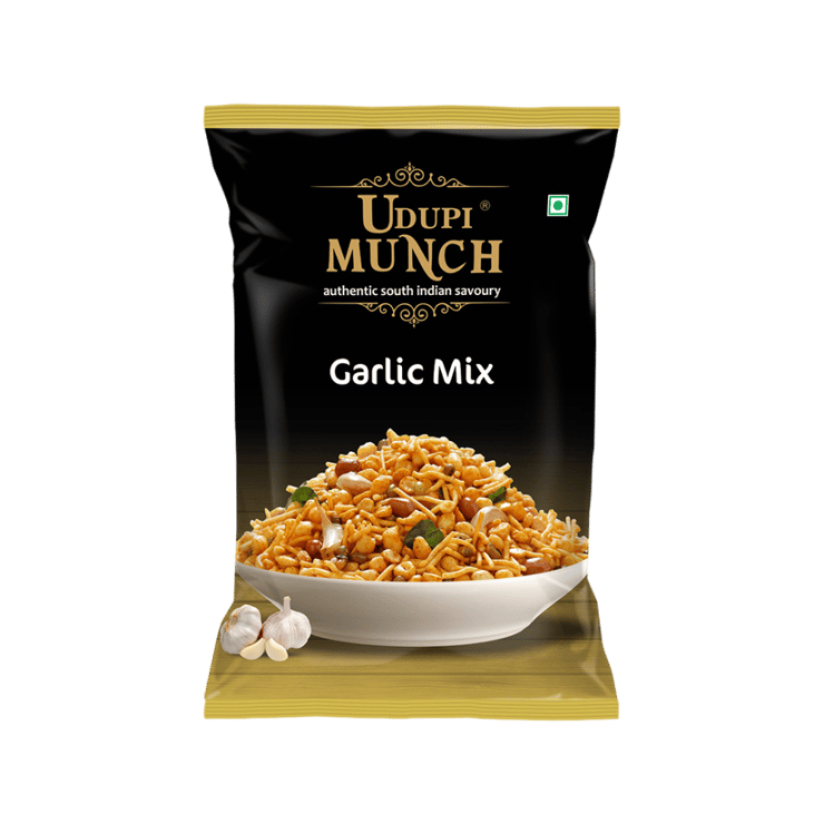 Udupi Munch Garlic Mixture Namkeen – 170 g