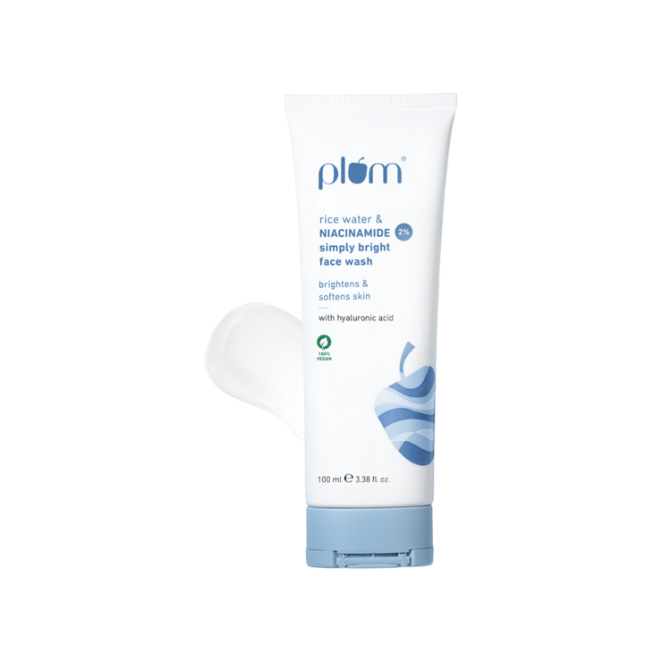 Plum 2% Niacinamide & Rice Water Simply Bright Face Wash – 100 ml