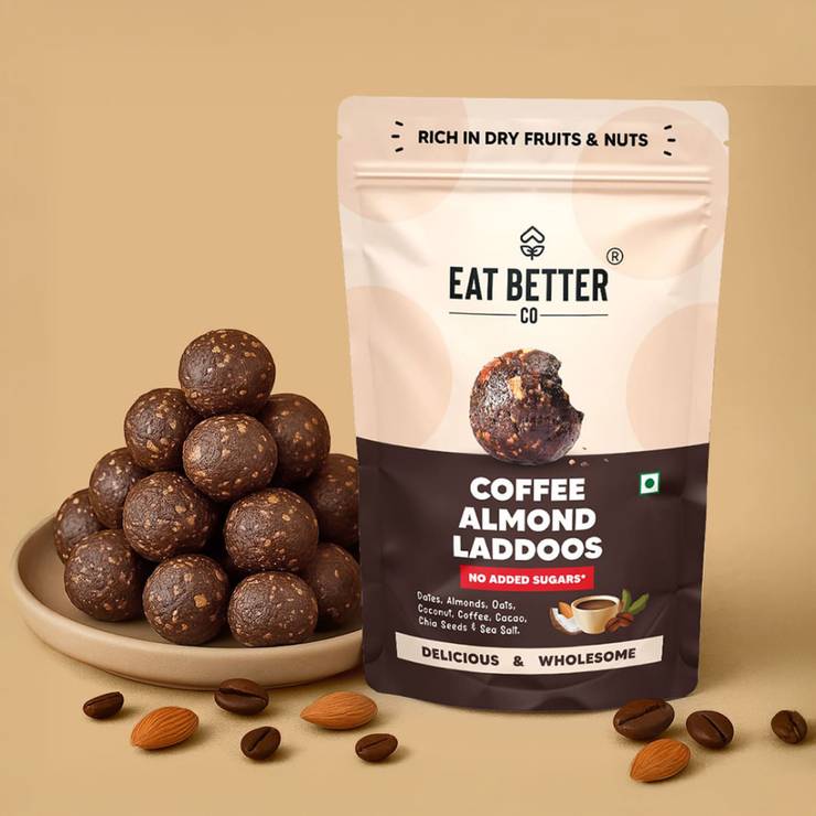 Coffee & Almond Sugar Free Laddu Eat Better Co – 20 pieces