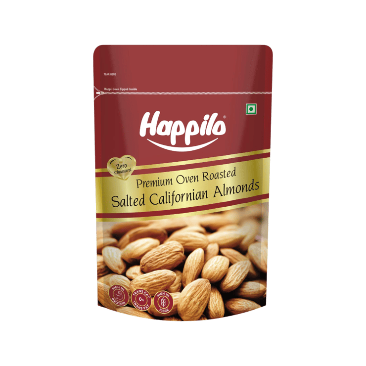 Happilo Californian Roasted & Salted Flavoured Almonds – 200 g
