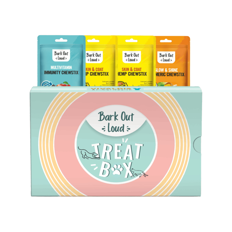 Bark Out Loud Gift Box – 4 Treats For Dogs & Cats – 400 g (4 x 100 g)