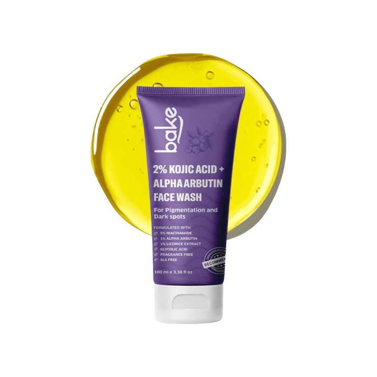 Bake 2% Kojic Acid+ Alpha Arbutin Face Wash – 100 ml