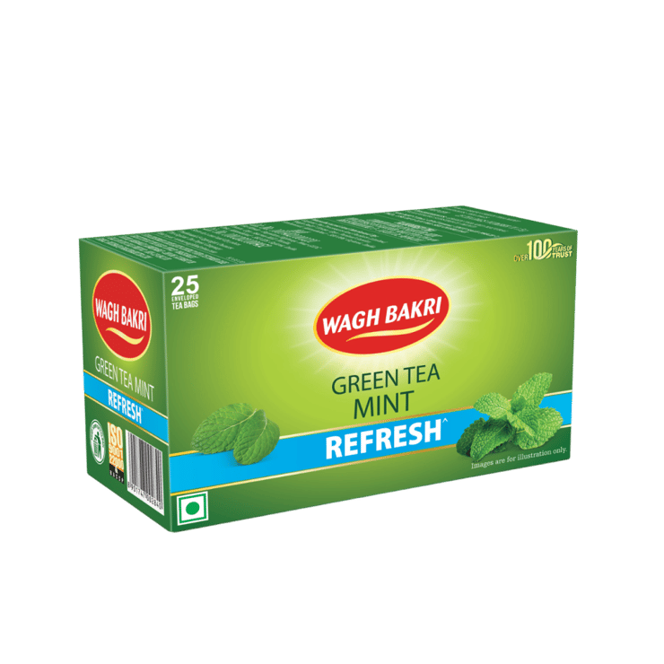 Wagh Bakri Mint Green Tea – 25 x 1.5 g