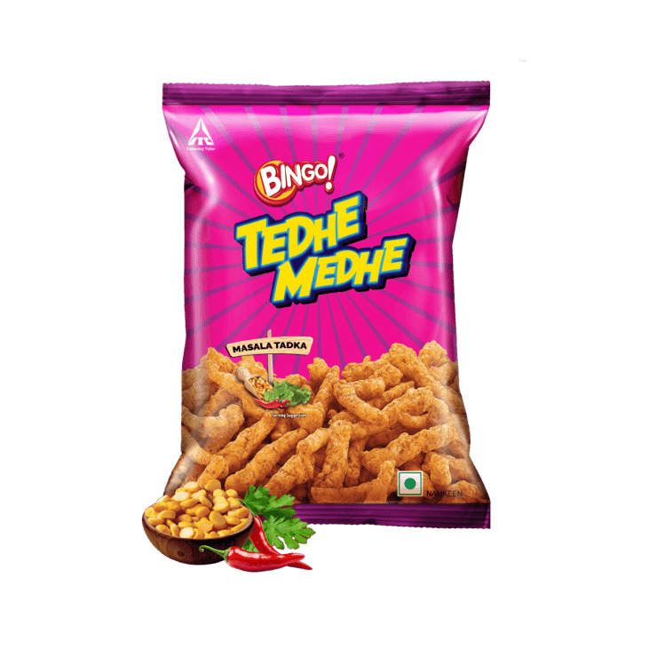 Bingo Tedhe Medhe Masala Tadka Crisps – 75 g