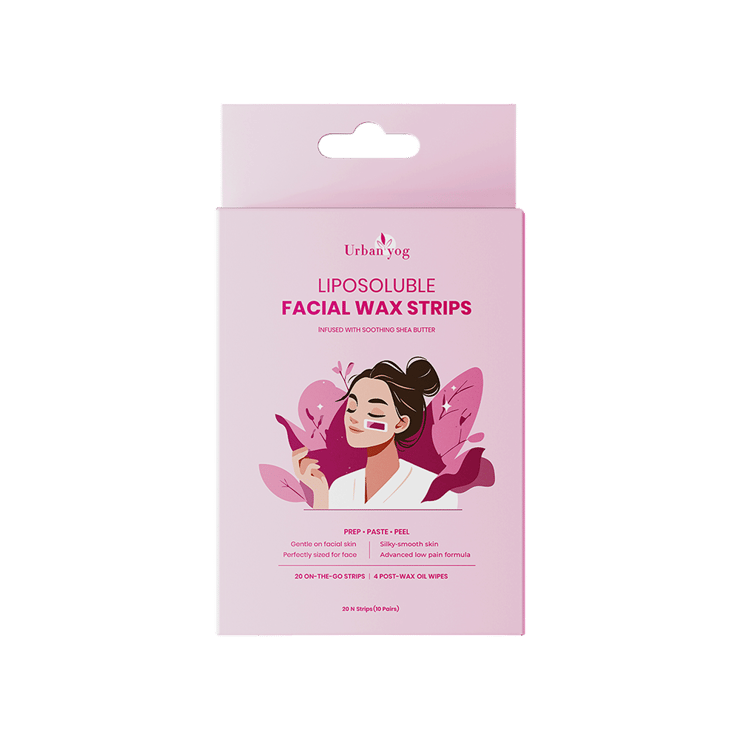 Urban Yog Liposoluble Facial Wax Strips – 1 pack (10 pairs)