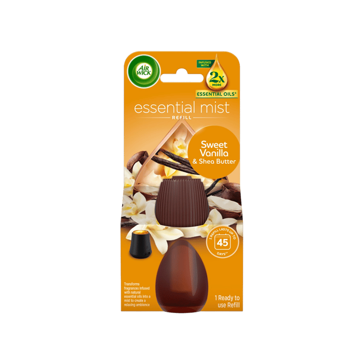 Airwick Essential Mist Air Freshener Refill (Sweet Vanilla & Shea Butter) – 1 unit
