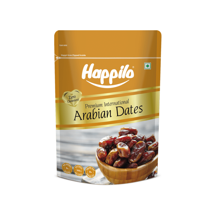 Happilo Premium Arabian Dates (Laal Khajur) – 500 g