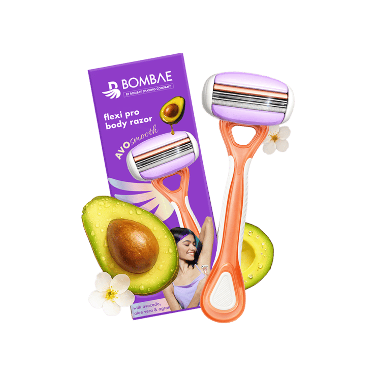 Bombae Flexi Pro Avosmooth Disposable Women’s Razor (Violet) – 1 unit